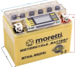Akumulator Moretti AGM (Gel) MTX4L-BS