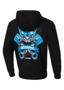 Bluza z kapturem Motobanda x Pitbull Chrome