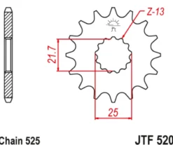 JT Zębatka Przednia JTF520 rozmiar 525