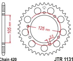JT Zębatka Tylna JTR1131