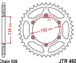 JT Zębatka Tylna JTR460 rozmiar 520