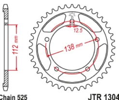 JT Zębatka Tylna JTR1304 rozmiar 525