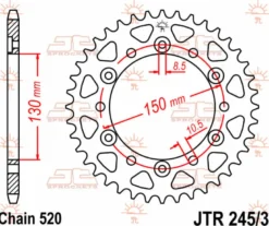 JT Zębatka Tylna JTR 245/3 rozmiar 520