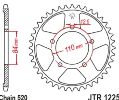 JT Zębatka Tylna JTR1225 rozmiar 520