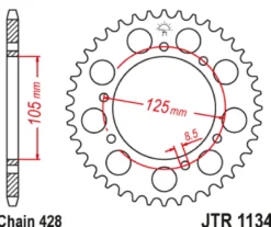 JT Zębatka Tylna JTR1134 rozmiar 428