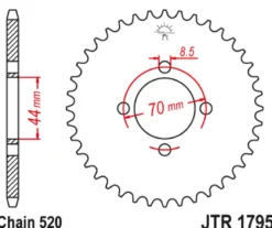 JT Zębatka Tylna JTR1795 rozmiar 520