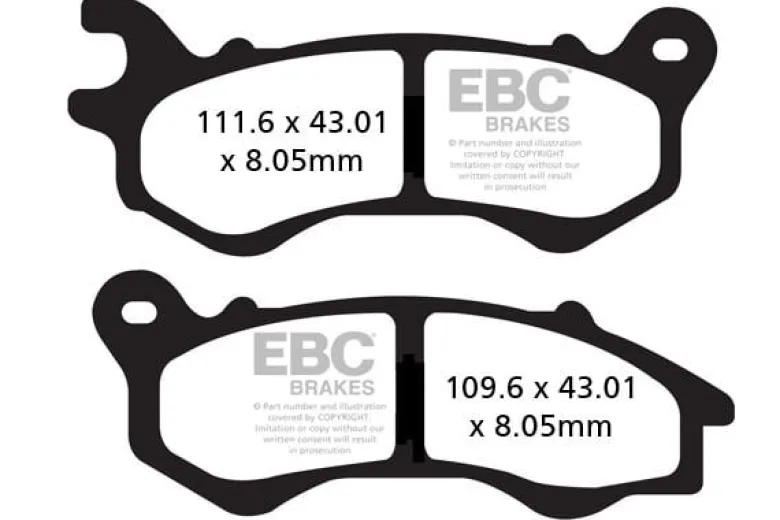 Klocki hamulcowe EBC SFA603 skuterowe