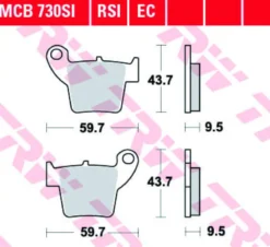 Klocki Hamulcowe TRW MCB730