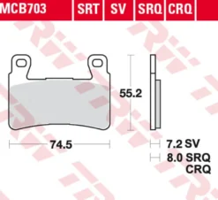 Klocki Hamulcowe TRW MCB703