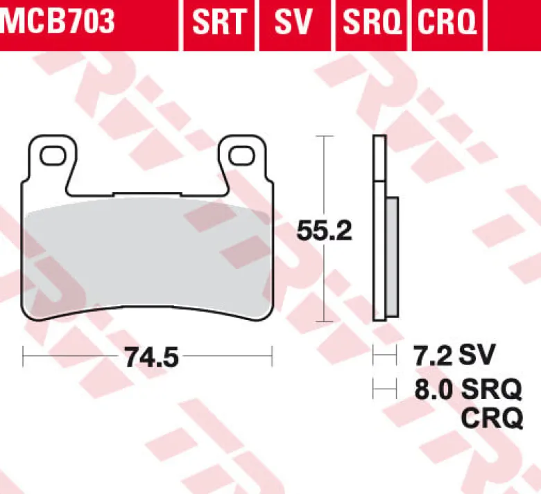 Klocki Hamulcowe TRW MCB703