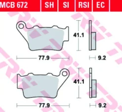 Klocki Hamulcowe TRW MCB672