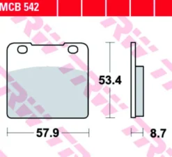 Klocki Hamulcowe TRW MCB542