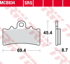 Klocki Hamulcowe TRW MCB834
