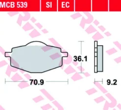 Klocki Hamulcowe TRW MCB539