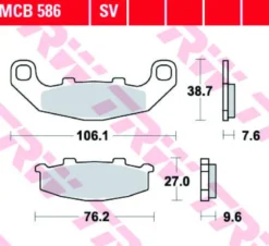Klocki Hamulcowe TRW MCB586