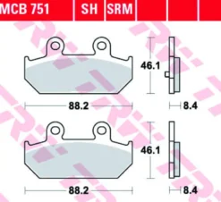 Klocki Hamulcowe TRW MCB751