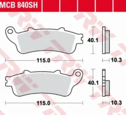 Klocki Hamulcowe TRW MCB840