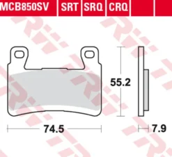 Klocki Hamulcowe TRW MCB850