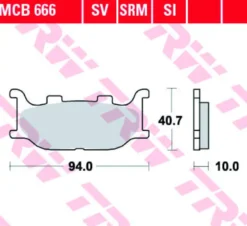 Klocki Hamulcowe TRW MCB666
