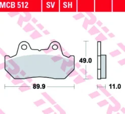 Klocki Hamulcowe TRW MCB512