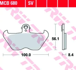 Klocki Hamulcowe TRW MCB680