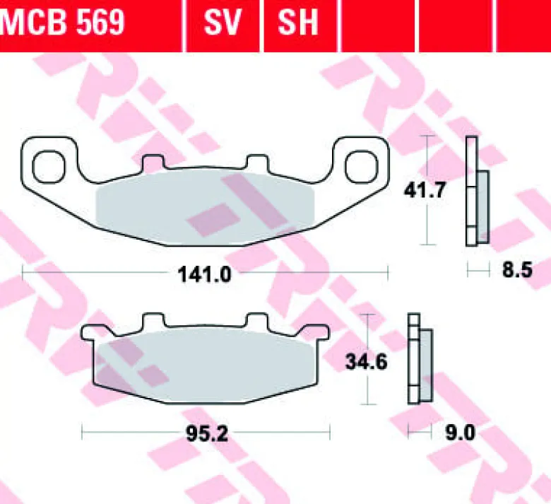 Klocki Hamulcowe TRW MCB569
