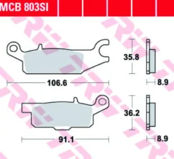 Klocki Hamulcowe TRW MCB803SI