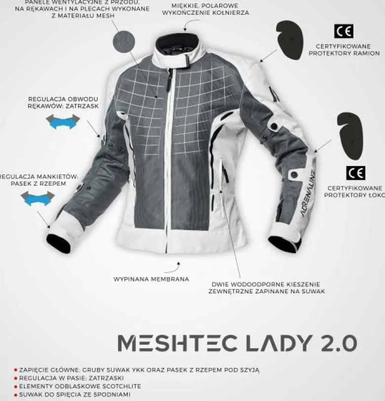 Kurtka Adrenaline Meshtec Lady 2.0