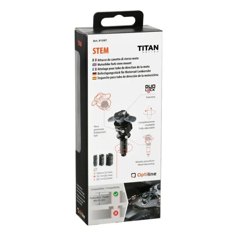 Mocowanie do widelca motocyklowego Lampa Titan Opti Stem