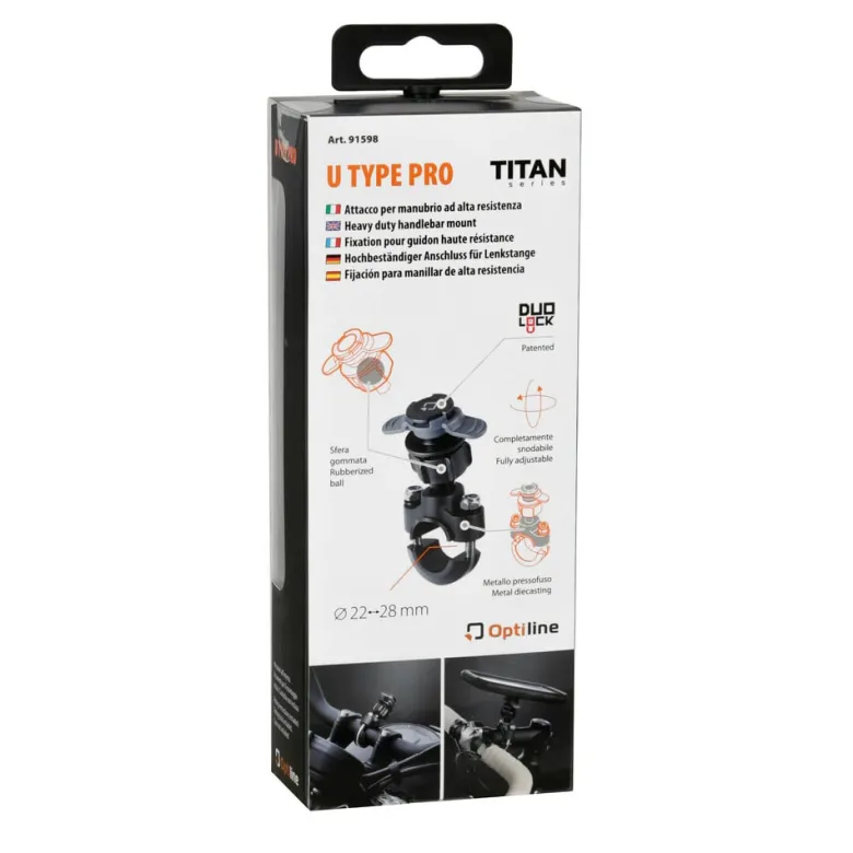 Mocowanie typu U na kierownicy LAMPA Titan Opti U Type Pro