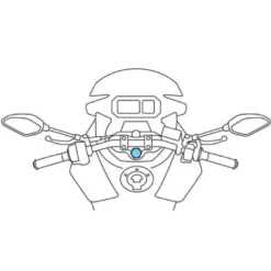 Mocowanie w sztycy widelca motocykla Lampa Opti Tube