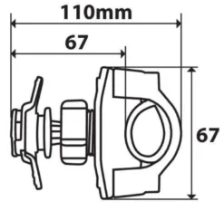 Uchwyt mocowany do kierownicy Lampa Opti Handle