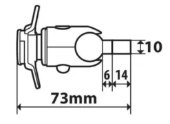 Uchwyt mocowany za pomocą śruby M6 Lampa Opti Screw M6