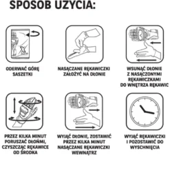 Xzone Magiczne rękawiczki do czyszczenia rękawic wewnątrz